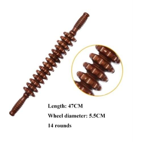 Yoga meridian great coffee 14 coarse full-body massage stick roller shaft back massage lamented the waist neck leg wooden massag