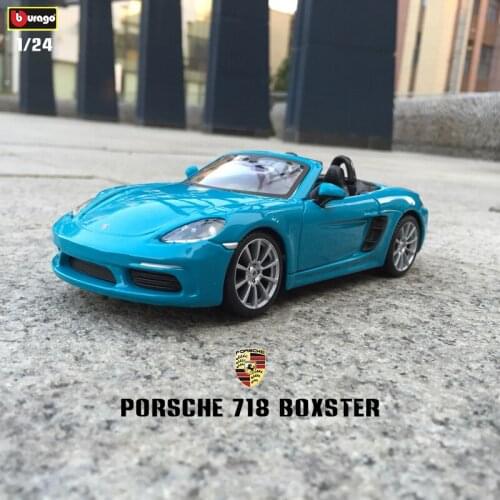 Bburag 1:24 Hot style Porsche 718 Boxster Sports car series simulation alloy model simulation car decoration collection gift toy