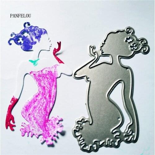PANFELOU Enchanting hostesses metal craft paper die cutting dies Scrapbooking/DIY Easter wedding Embossing mould cards