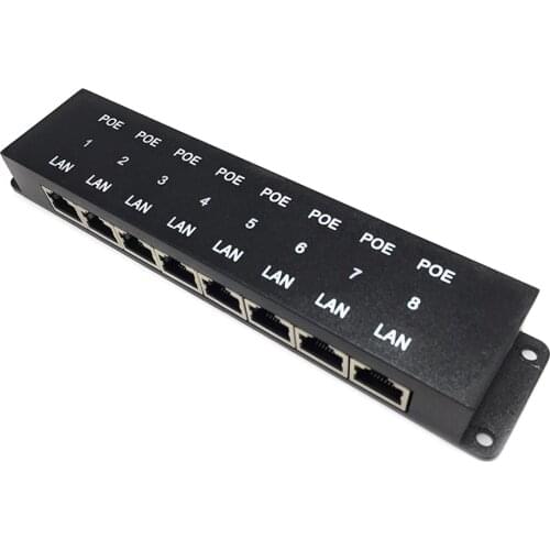 24V 48V passive poe injector 802.3af power over ethernet injector 100 megabytes security power adapter for IP camera wireless AP