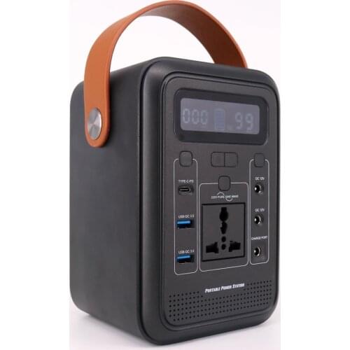 LANSEKO Portable Power Station 222W 110V 220V for outdoor camping travel emergency backup battery with QC3 Type C SOS Flashlight