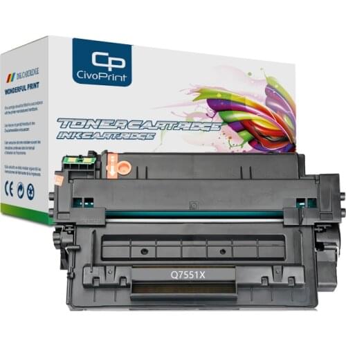 Civoprint Q7551X 7551A 51A 51X Toner Cartridge Compatible for HP LaserJet P3005 P3005D P3005N P3005DN P3005X P3004 P3004N P3004D