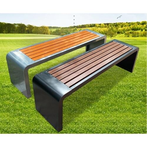 Park chair outdoor bench antiseptic wood chair bench solid wood outdoor leisure square bench outdoor chair
