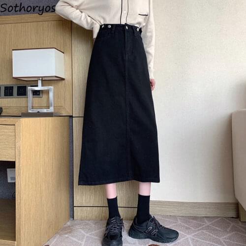 Skirts Women Plus Size S-4XL High Waist Fashionable Temperament Korean Style Slim A-line Streetwear Casual Elegant Female New