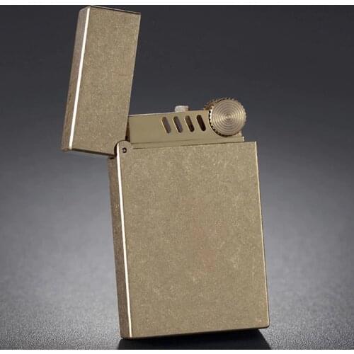 Zorros new trench copper kerosene lighter retro wind proof creative Heavy armor lighter smoking gift DIY COLLECTION