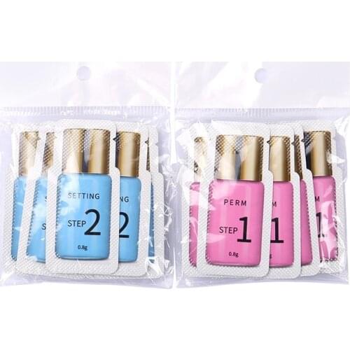 10 pairs/lot Lashes Lift Eyelash Perm Sachet Lift Lotion 0.8g/per 8-12 Minutes Stereotype Hygiene Cilia Makeup