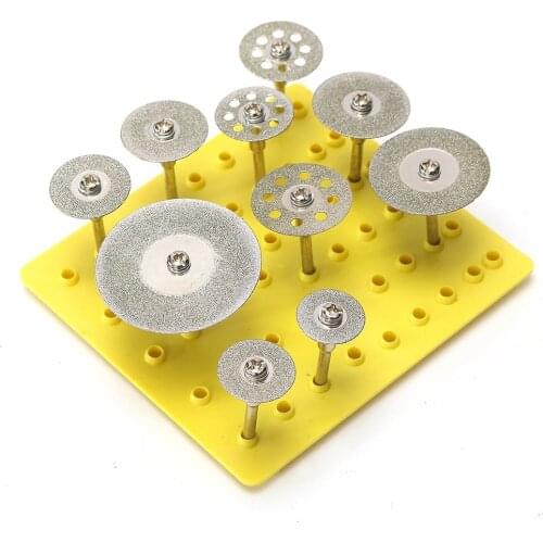 10Pcs/set Mini Circular Diamond Cutting Disc For Rotary Mini Drills Cut Off Wheel Blade Cutting Rotary Tools Kits Set Power Tool