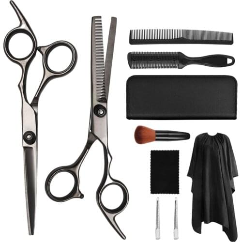 6 Inch 10pcs Stainless Steel Tijeras Barberia Tondeuse Barber Professional Scissors Hair Set