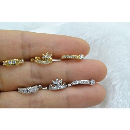 50pcs Free Shippment Shine CZ Ear Helix Bar Cartilage earring tragus ring Earring Ear Studs Ear Lobe Rings Body Piercing Jewelry