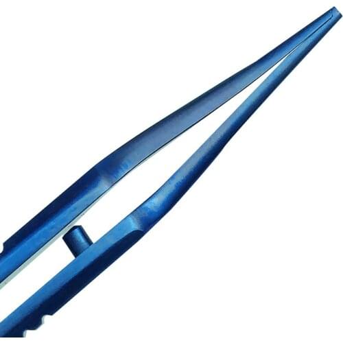 9.2cm Titanium Teethed Forceps Tweezer Ophthalmic Clamp Dental Instrument Forceps