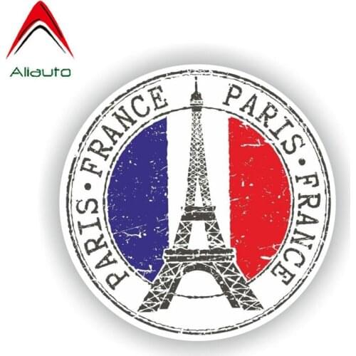 Aliauto Funny France Paris Car Sticker Sunscreen Waterproof Reflective Cover Scratches Decoration Decal Accessories,12cm*12cm