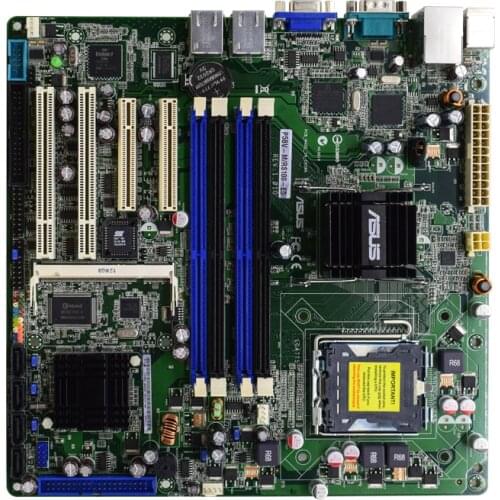P5BV-M/RS100-E5 For ASUS Xeon Computer Motherboard LGA 775 DDR2 M-ATX SATA Used motherboard