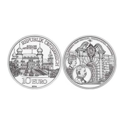 Austria 2004 Alsterton Castle 10 Euro Commemorative Silver Coin Genuine euro Collection real original coins