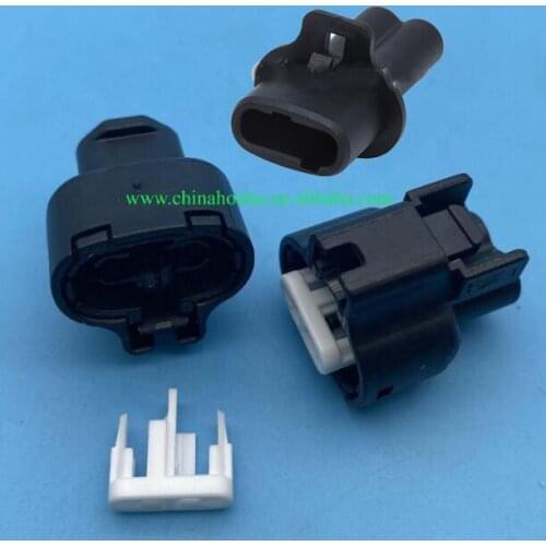Free shipping 100 pcs 7283-1224-10 2 Way Male and Female Waterproof Auto Sensor wire harness Connector for IAT/MAT Ap