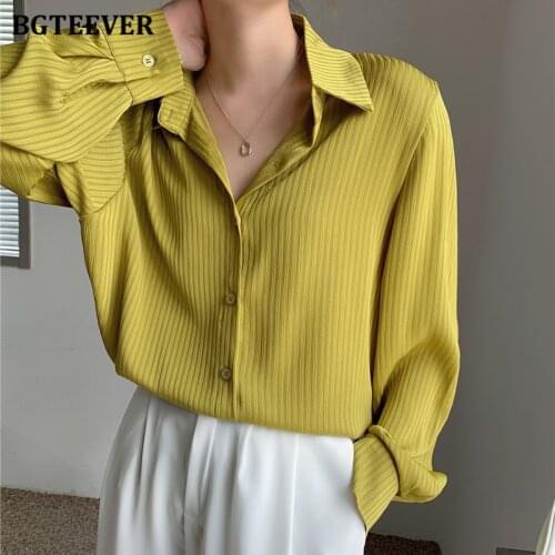 BGTEEVER Striped Blouses China