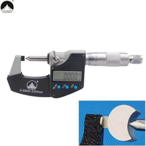FUJISAN Digital Micrometer 0-25mm/0.001mm Outside Micrometer Screw Gauge Measuring Tool