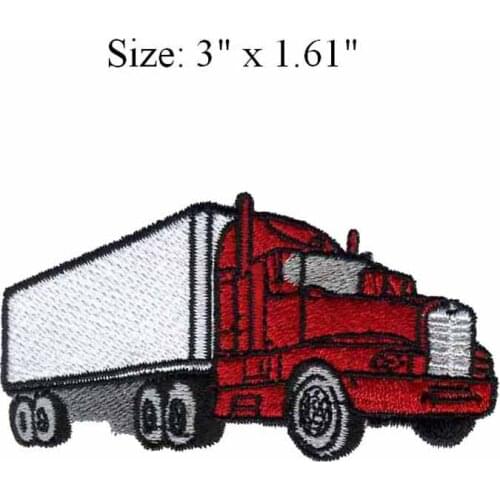 TRUCKER SAYING 3.0"wide embroidery patch for TRUCKIN/goods/TRUCK STOP