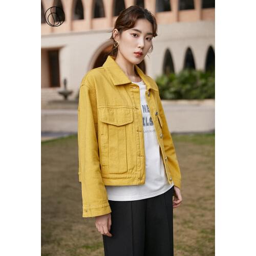 DUSHU Womens Denim Jackets