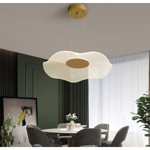 FKL Modern Minimalist Lotus Leaf Chandelier Living room Staircase Villa Restaurant Bar Counter Tea Room Homestay Chandelier