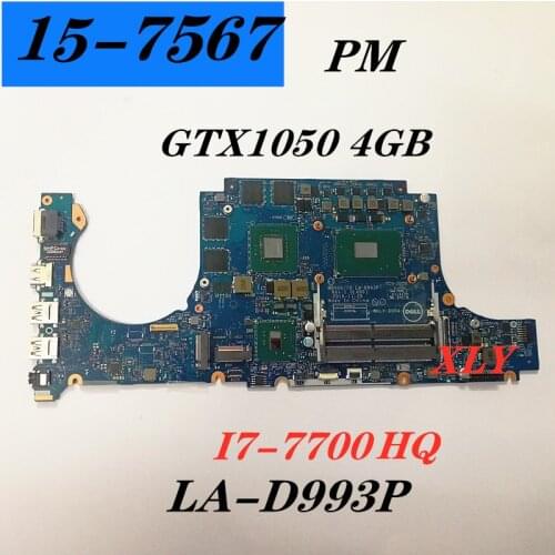 I7-7700HQ GTX1050 4GB for DELL Inspiron 15 7567 motherboard BBV00/10 LA-D993P CN-0JG23 Complete test free shipping