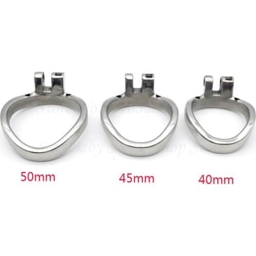 3 Size Choose 304 Stainless Steel Penis Rings Accessori,Male Chastity Device Cock Cages Additional Spares Base Arc Ring For Men