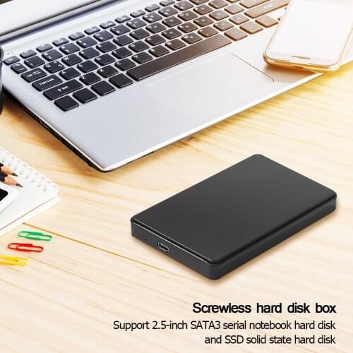 2.5 inches Hard Drive Enclosure SSD Disk USB 3.1 SATA3 HDD Mobile External Case for Household Computer Accessories
