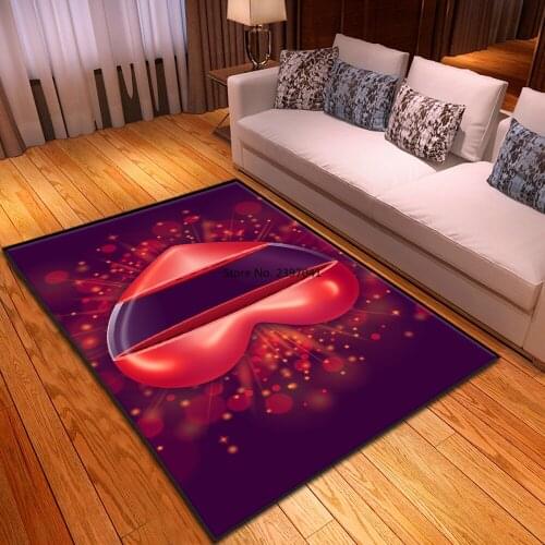 Valentines Day Living Room Carpet Home Decoration Kids Bedroom Bedside Rugs Childrens Anti-Slip Hallway Balcony Bath Floor Mat