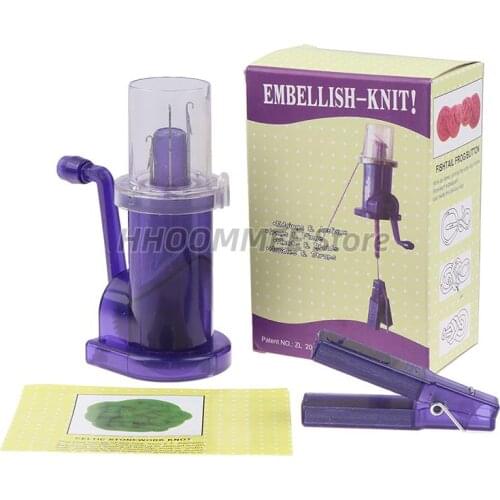 Creative Hand Knitting Machine Embellish Knitting Machine Loom Plastic Spool Knitter Wool Winder Craft Bracelet Weave Tool Hot