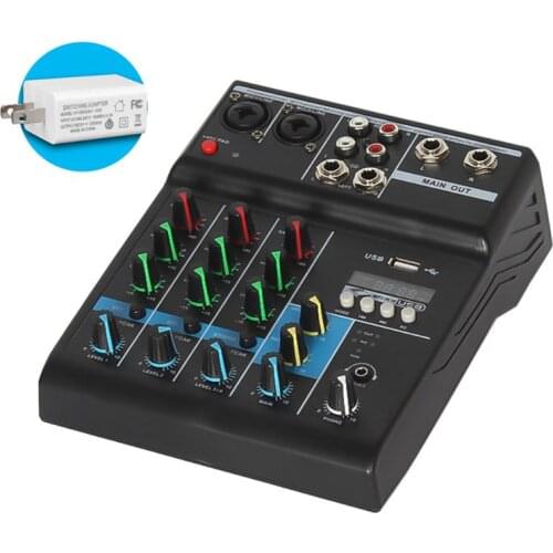 Hot Selling Professional Mixer 4 Channels Bluetooth Sound Mixing Console for Karaoke N7MC
