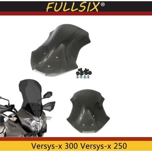 Motorcycle WindScreen Visor Viser Fits For Kawasaki Versys-x 300 Versys-x 250 Versys-x300 2017-2018 Motorbike Windshield