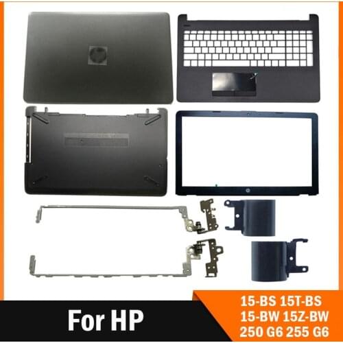 NEW For HP 15-BS 15T-BS 15-BW 15Z-BW 250 G6 255 G6 Laptop LCD Back Cover/Front bezel/LCD Hinges Top Case 924899-001 Black