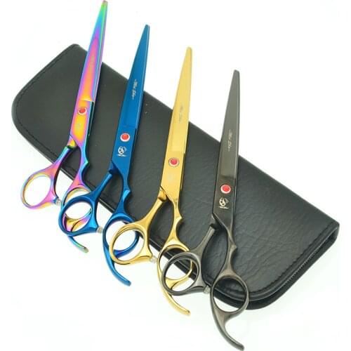 Meisha 7.5 inch Dog Grooming Scissors Straight Head Cutting Shears Japan 440c Professional Pet Beauty Scissors Tesoura HB0135
