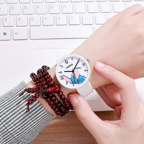 2021The original sufeng jelly watch girl primary school children simple trend candy color cute with girl heart watch