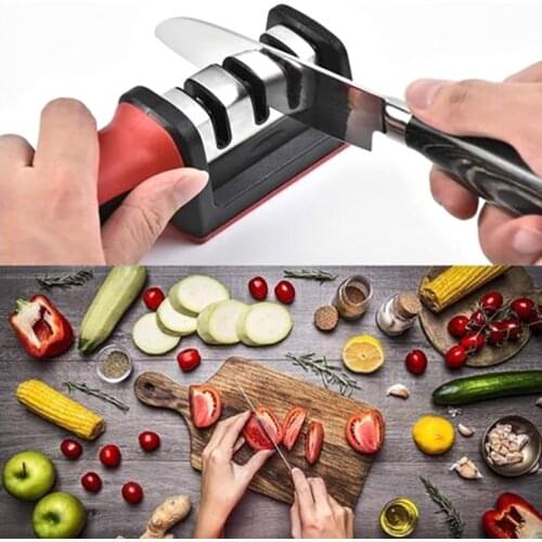KNIFE SHARPENER Professional Ceramic Tungsten Kitchen Sharpening System Tool