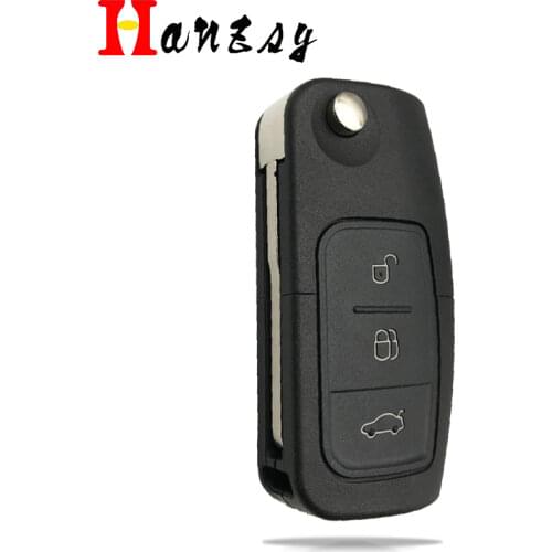 3 Buttons Flip Folding key shell For Ford Focus Fiesta C-Max S-Max Ka Mondeo Galaxy Car Remote key Case Cover FO21/HU101 Blade