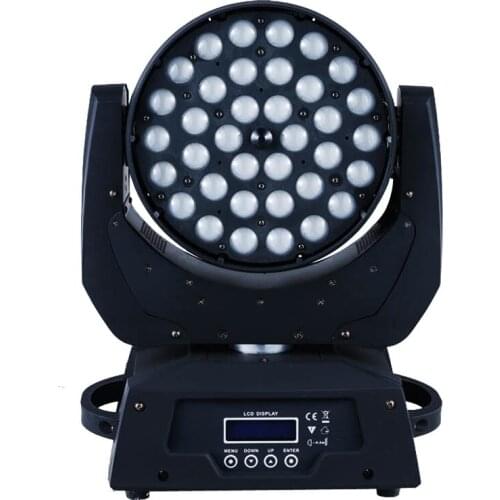 2pieces/lot dj equipment 36X10w 4 in 1 RGBW LED Zoom moving head wash stage light dmx512 dj lighting for disco bar ktv party