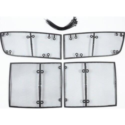 Wtfs Stainless Steel ABS Insect Grille Mesh Grill Inserts Insect Net Insect-Proof Net for Land Rover Discovery 5 2017 [QP1153]