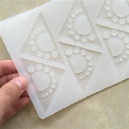 Triangles Dots Silicone Mould Cake Decorating Tools Chocolate Cake Border Silicone Mold Baking Accessories Fondant Molds
