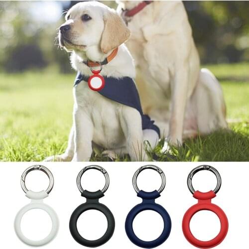 Silicone Case Dustproof Protective Skin For Apple Airtags Tracker Cover Keychain Anti-lost For Iphone 12 Pro Max Mini Purple