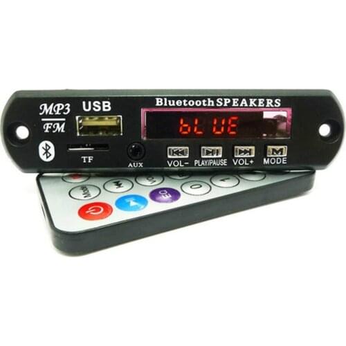 SOTAMIA Bluetooth Lossless Decoder Board WAV WMA MP3 Decoder 12V Bluetooth Player Support AUX FM USB TF For Amplifiers Amp DIY