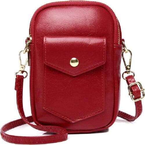 Women Messenger Bag Solid Color Shoulder Crossbody Bag PU Leather Brand Designer Mini Female Handbag Multifunction Small Wallet