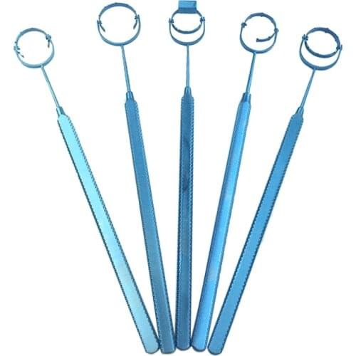Titanium Fixation Ring Swivel Head with 16mm Tweezer Ophthalmic Forceps Autoclavable Eye Ring Fixator Ophthalmic Eye Instrument