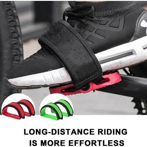 Bike Mtb Pedals Beam Foot With Cycling Fixed Gear Pedal Band Feet Set Strap Beam Anti-stepping Foot Bike Belt Bicycle Equipment