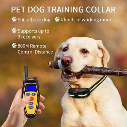 300MA Electric Remote Safe Dog Training Collar Waterproof Rechargeable LCD Display beep Shock Vibration Mode For All Dogs