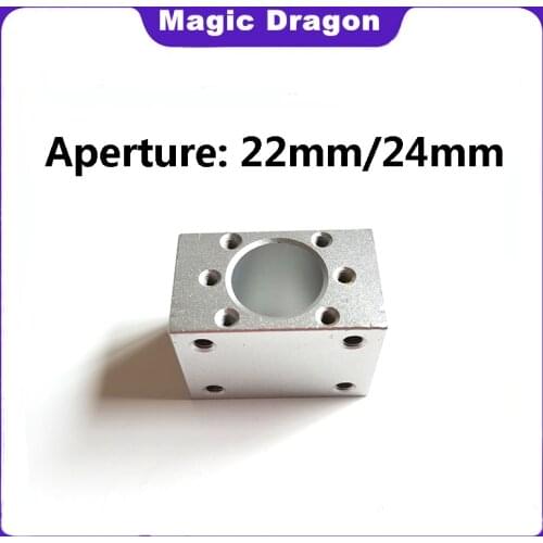 High quality inner hole 22mm 24mm SFU1204 ball screw nut housing mounting bracket for 1204 ball screw cnc engraving machine part