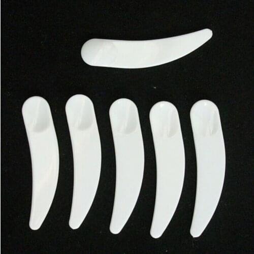 10Pcs/set Mini Cosmetic Spatula Spoon Curved Scoop Disposable Makeup Mask Cream Spoon For Make Up Face Accessories