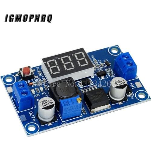 10pcs LM2596 LM2596S power module + LED Voltmeter DC-DC adjustable step-down power supply module with digital display