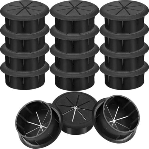 15 Pcs Desk Grommet Cord Wire Hole Cover Set for Office Home PC Desk