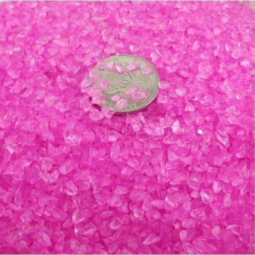 200g Mini Pink Glass Stones Sands For Fantasy Miniatures Fairy Garden Gnome Moss Terrarium Decor Crafts Bonsai DIY
