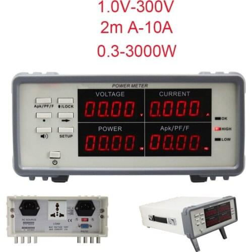 3000W True RMS Voltage Current Digital Power Factor & Power Meter Analyzer Range UTE1010A